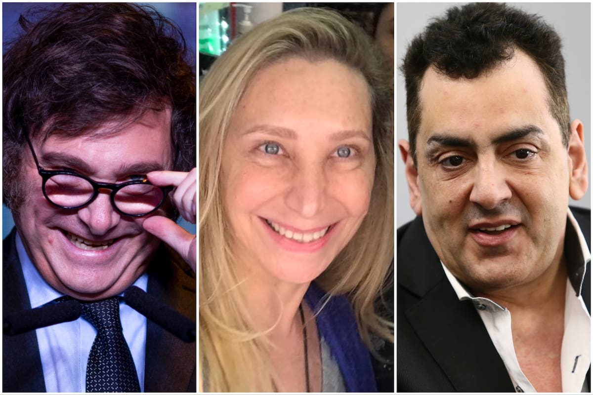 Javier y Karina Milei y Leonardo Cifelli, secretario de Cultura