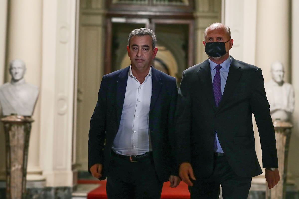 Javkin y Perroti, en la Casa Rosada