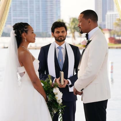 Jay Shetty, durante un cameo que hizo para la película Bad Boys, protagonizada por su amigo Will Smith