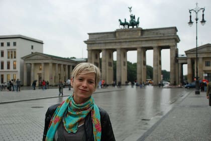 Jazmín De Grazia en uno de sus últimos viajes