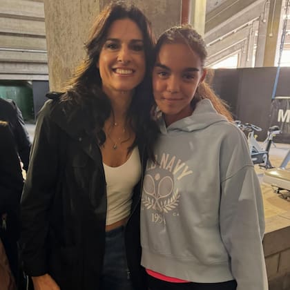 Jazmín junto a Gabriela Sabatini (Foto: Instagram/@elianaguercio12)