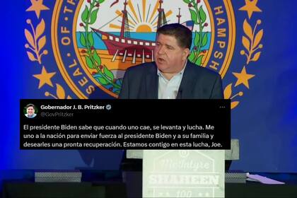 JB Pritzker: "Biden sabe que cuando uno cae, se levanta y lucha"