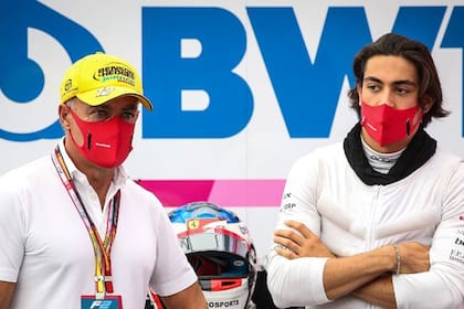 Jean Alesi y Giuliano Alesi en 2018