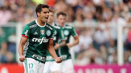 Jean, autor del segundo gol de Palmeiras