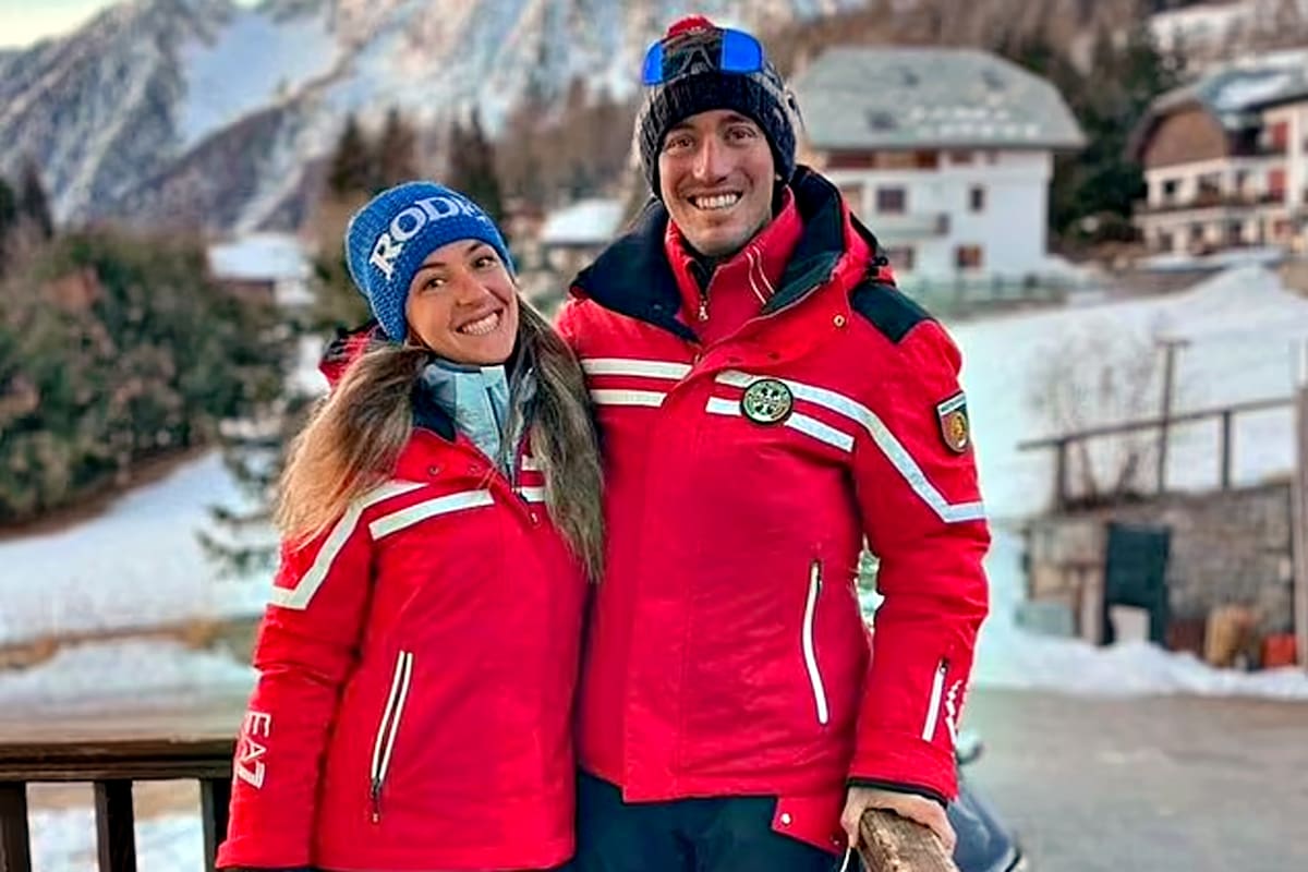 Jean Daniel Pession y su novia Elisa Arlian