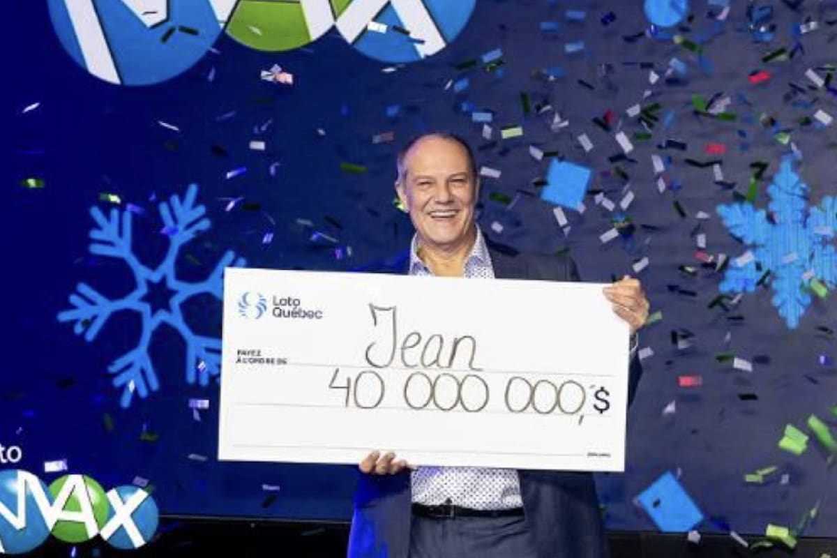 Jean Lamontagne ganó la lotería el pasado 3 de diciembre