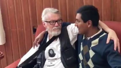 Jean Michel Bouvier con Clemente Vera
