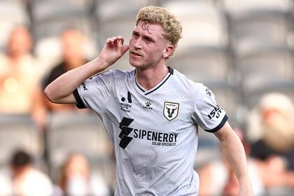 Jed Drew, autor del primer gol del 2025