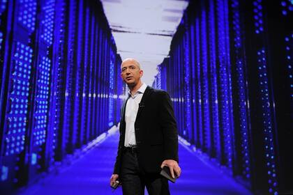 Jeff Bezos, cofundador y CEO de Amazon, durante la presentación de los diversos servicios de comptuación en la nube de la compañía en 2011