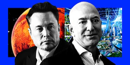 Jeff Bezos y Elon Musk
