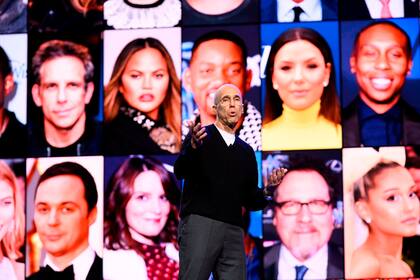 Jeffrey Katzenberg, fundador de Qubi, durante la presentación oficial en Las Vegas