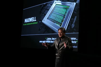 Jen-Hsun Huang, CEO de Nvidia, durante la presentación del chip Tegra X1