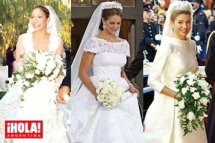 Jennife Lopez, Magdalena de Suecia y Máxima de los Países Bajos, espectaculares en el día de sus respectivas bodas