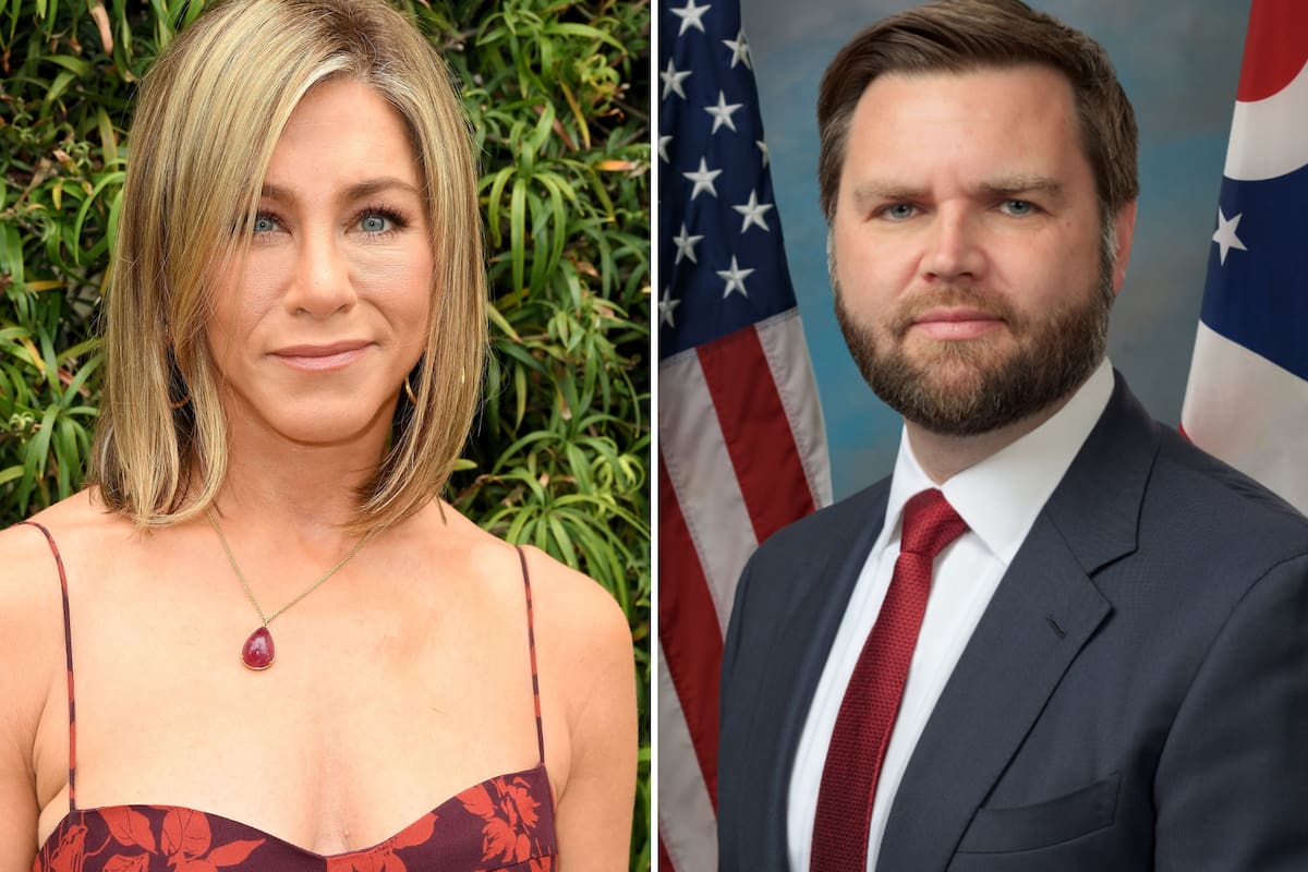 Jennifer Aniston apuntó contra el candidato a vicepresidente por sus dichos contra Kamala Harris