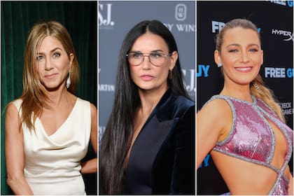 Jennifer Aniston, Demi Moore y Blake Lively, tres famosas que no descuidan su look