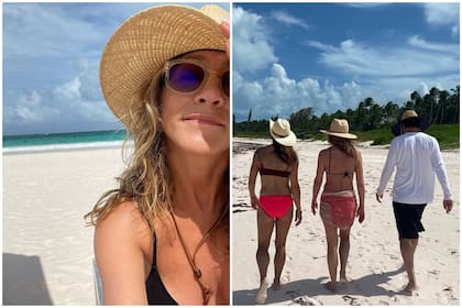 Jennifer Aniston sorprendió a sus más de 40 millones de seguidores con una serie de fotografías en la playa