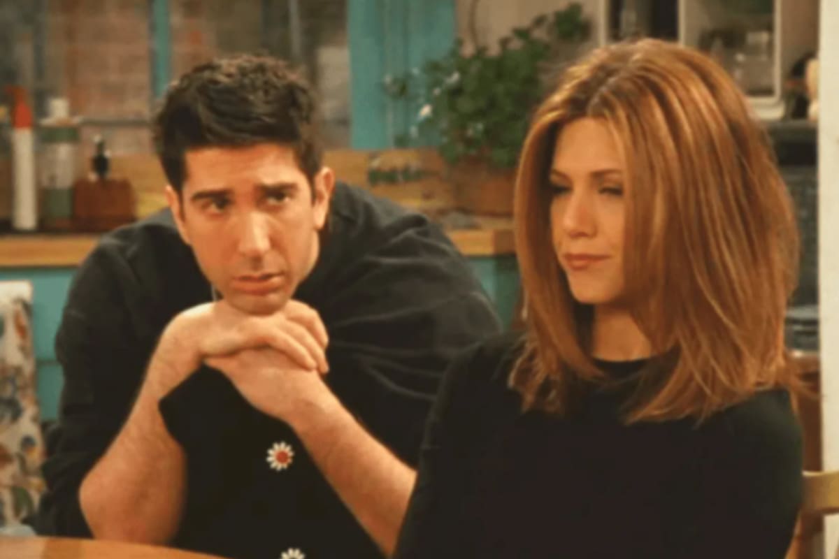Jennifer Aniston y David Schwimmer, pareja en la serie y casi en la vida real