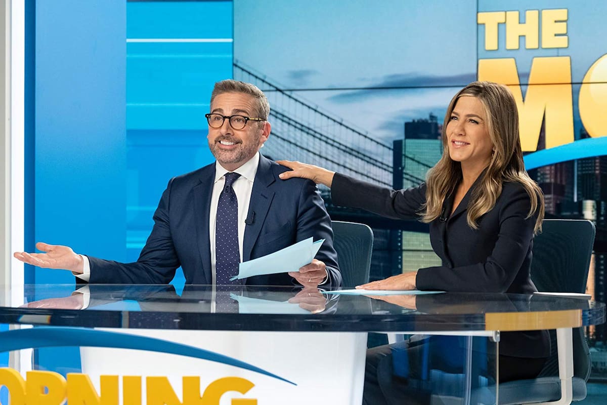Jennifer Aniston y Steve Carell, en una escena de The Morning Show