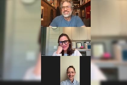Jennifer Garner, Mark Ruffalo y Judy Greer hicieron una reunión virtual (Captura video)