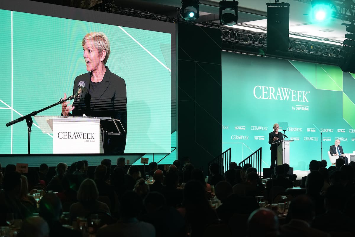 Jennifer Granholm, secretaria de Energía de EE.UU., durante la CERAWeek by S&P Global