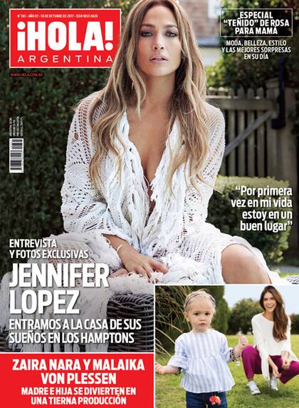 Jennifer Lopez, en la tapa de esta semana