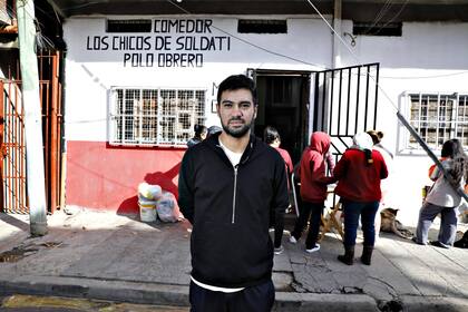 Jeremías Cantero, uno de los principales implicados en la causa de empuja el fiscal Pollicita, recibió a LA NACION en un comedor del Polo Obrero, en Villa Soldati