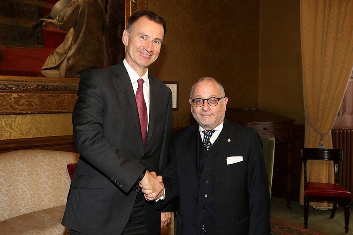 Jeremy Hunt, secretario de Estado para Asuntos Exteriores; británico, Reino Unido, Londres; canciller Jorge Faurie