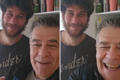 Jerónimo, el hijo de Weich que vive en Córdoba, viajó especialmente para compartir este feliz momento del conductor
