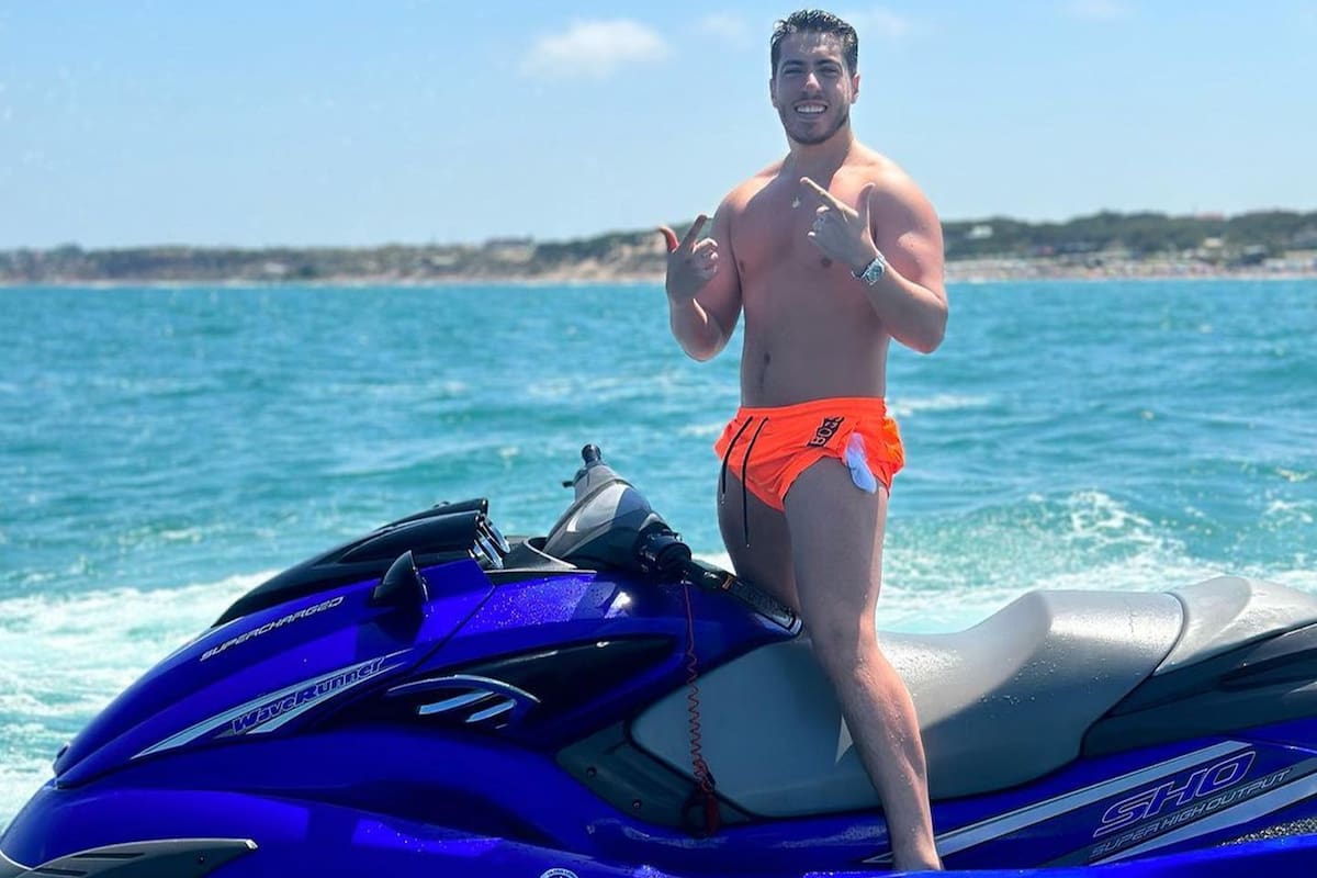 Jerónimo Moyano, el hijo menor de Hugo Moyano, en Mar del Plata