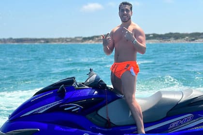 Jerónimo Moyano, el hijo menor de Hugo Moyano, en Mar del Plata