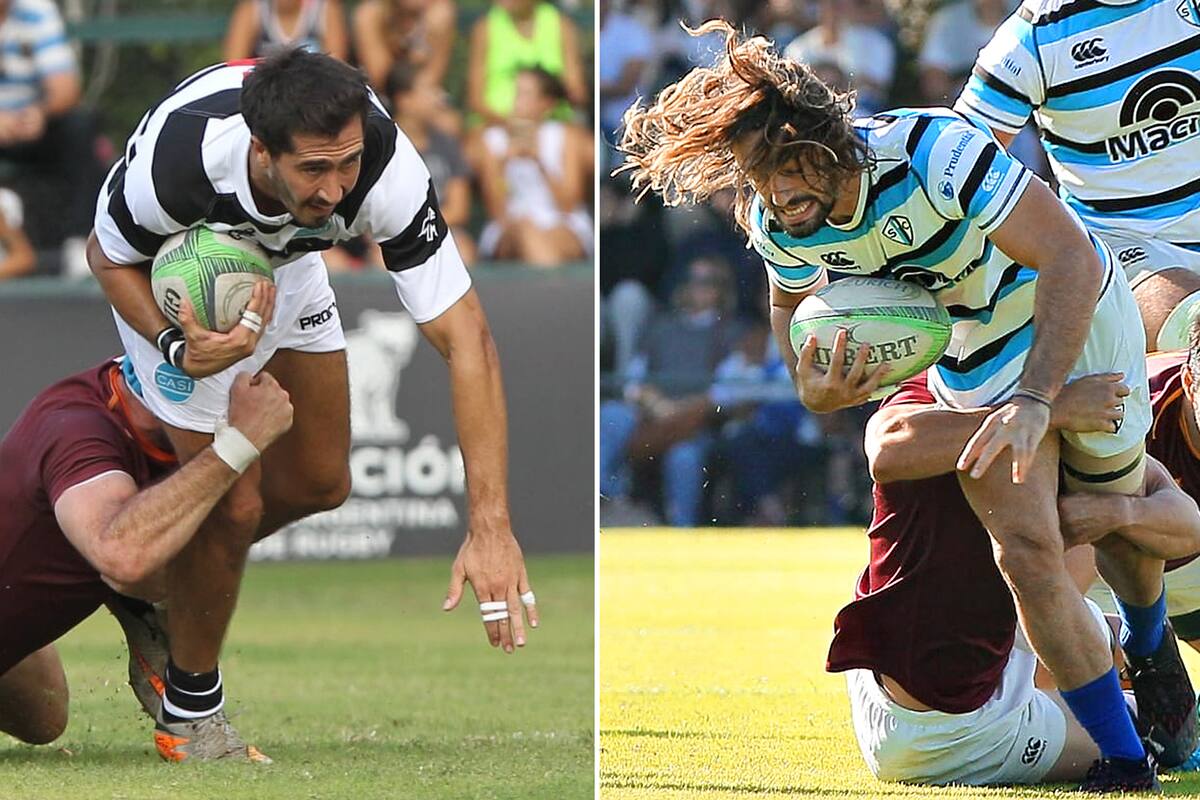 Jerónimo Solveyra, habitual wing de CASI pero centro este sábado, y Carlos Pirán, centro de SIC, estarán frente a frente este sábado en el superclásico, por el Top 12 de URBA.