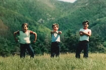 Jerry, Jesse y Josh en Cape Breton en 1980
