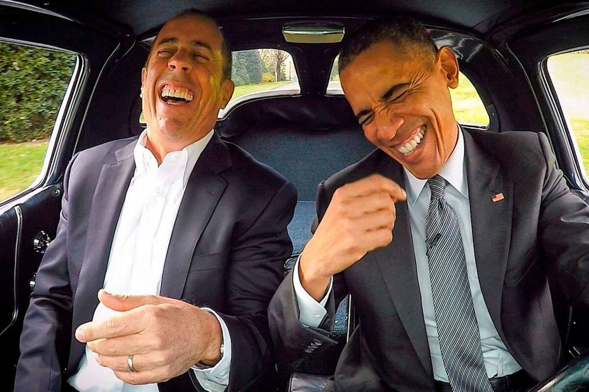 Jerry Seinfeld compartió con Barack Obama uno de los mejores episodios de Comedians in Cars Getting Coffee