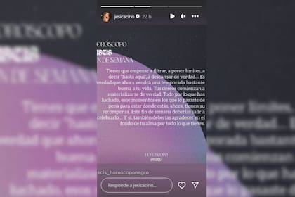 Jesica Cirio compartió un esperanzador mensaje (Foto Instagram @jesicacirio)