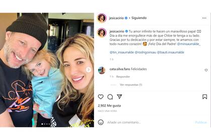 Jesica Cirio subió varias fotos de Martín Insaurralde y Chloe