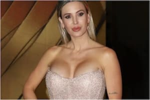 Jésica Cirio explicó el motivo del accidente que tuvo con su vestido en los premios Martín Fierro