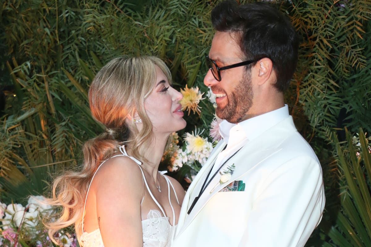 Jesica Cirio y Elías Piccirillo el día de la boda