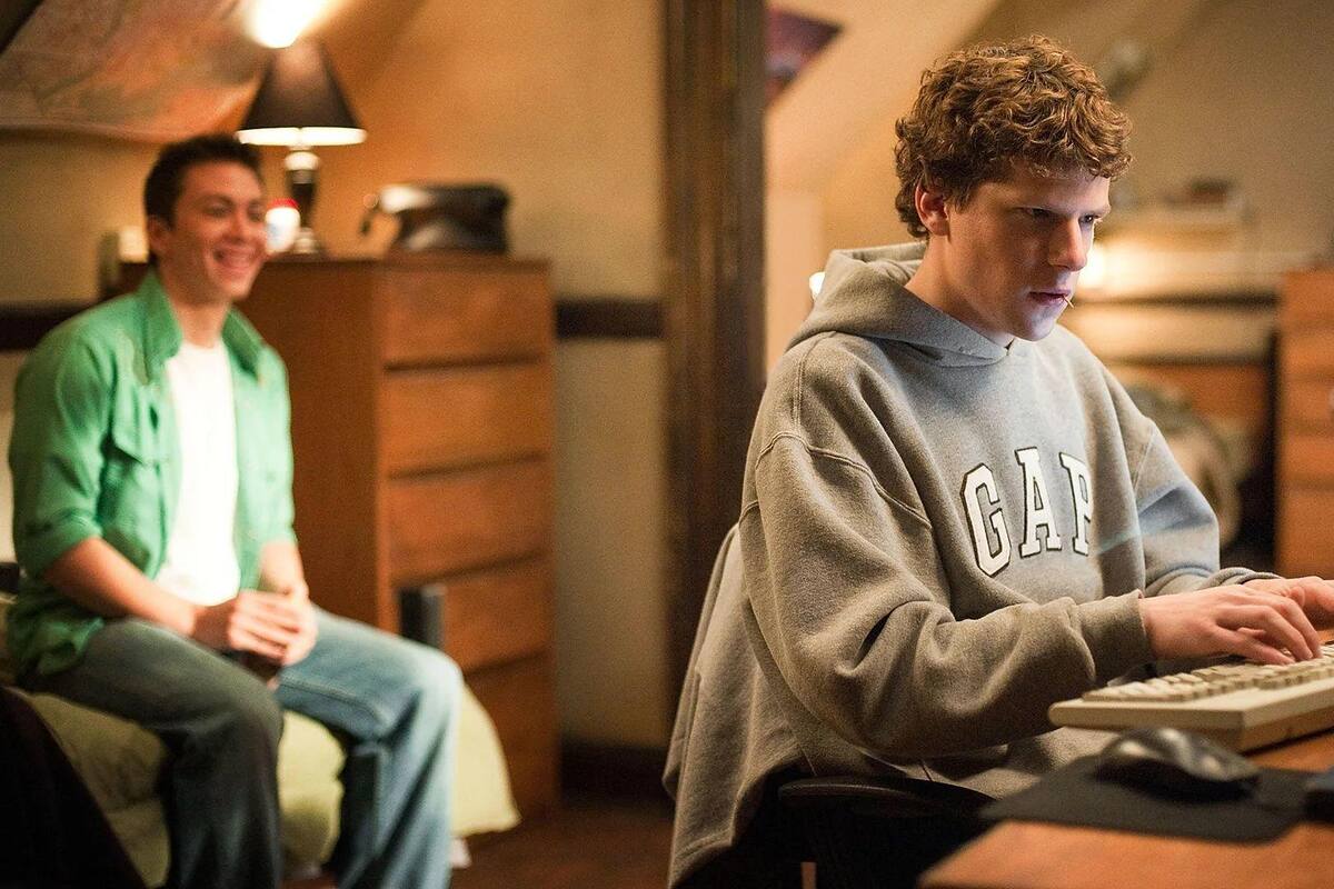 Jesse Eisenberg interpretó a Mark Zuckerberg en la película de 2010 La Red Social.