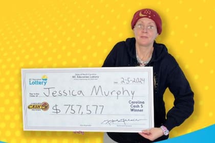 Jessica Murphy solo pudo cobrar una parte de su premio