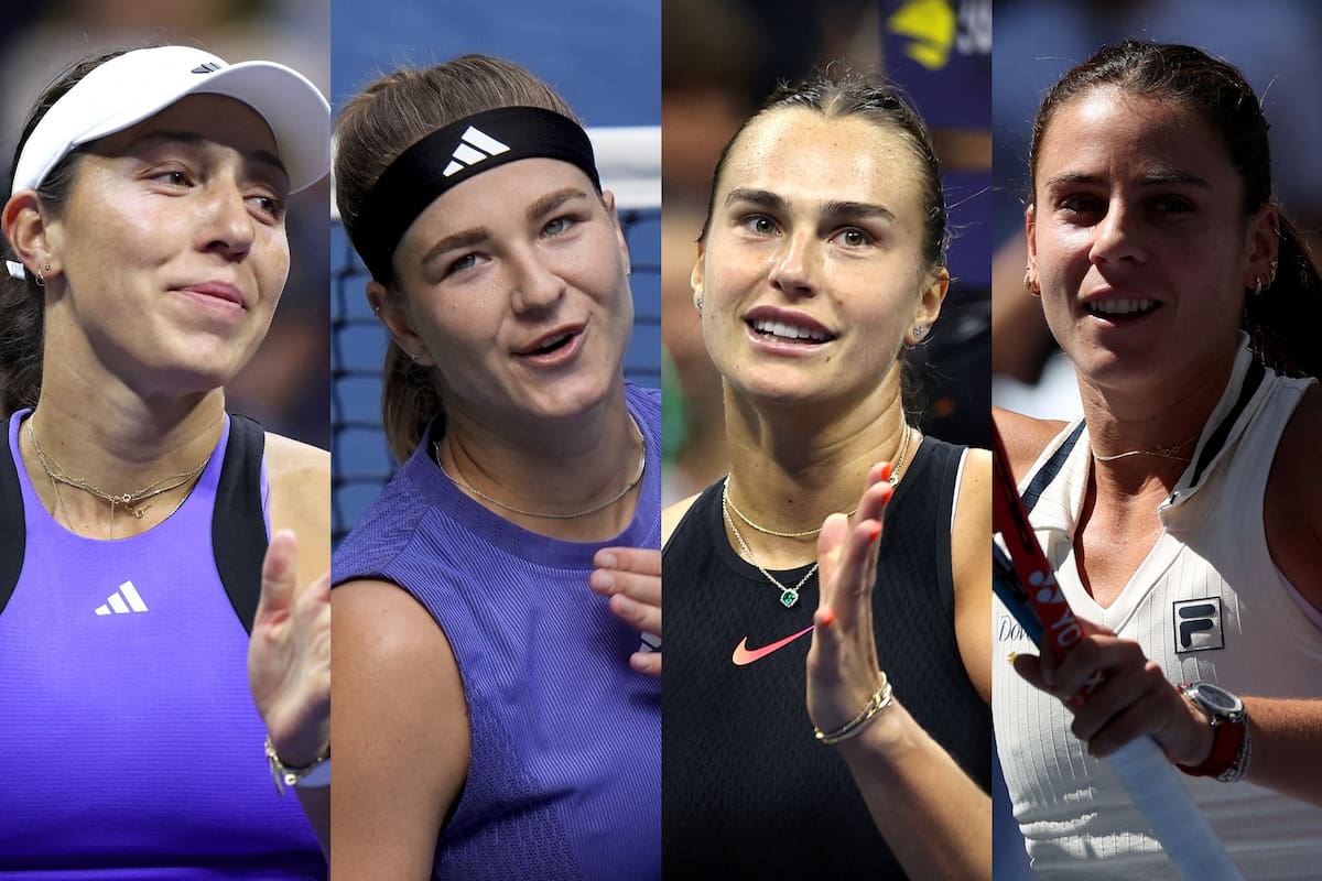 Jessica Pegula vs. Karolina Muchova y Aryna Sabalenka vs. Emma Navarro son los cruces de semifinales del US Open 2024