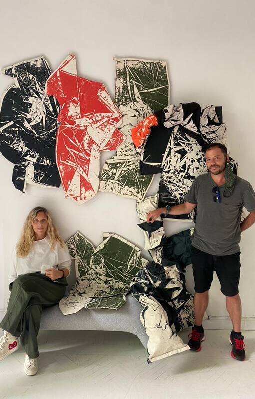 Jessica Trosman, Martín Churba y sus creaciones textiles