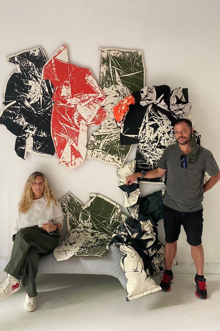 Jessica Trosman, Martín Churba y sus creaciones textiles