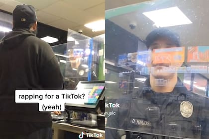 Jessie Andrews le pidió a un policía de Los Ángeles que lo grabara y el resultado sorprendió a la audiencia