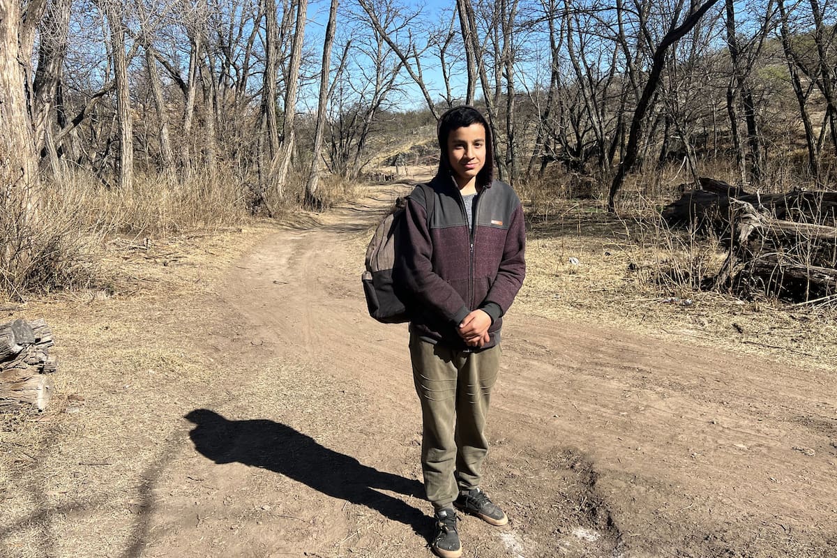 Jesús Videla vive en el paraje Balde de la Isla, en San Luis