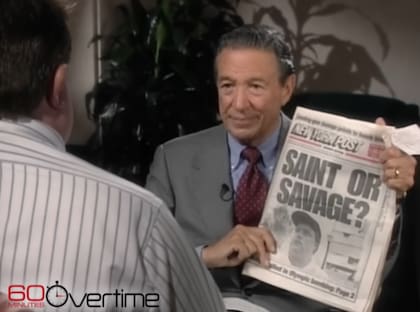 Jewell durante la entrevista en 60 Minutes