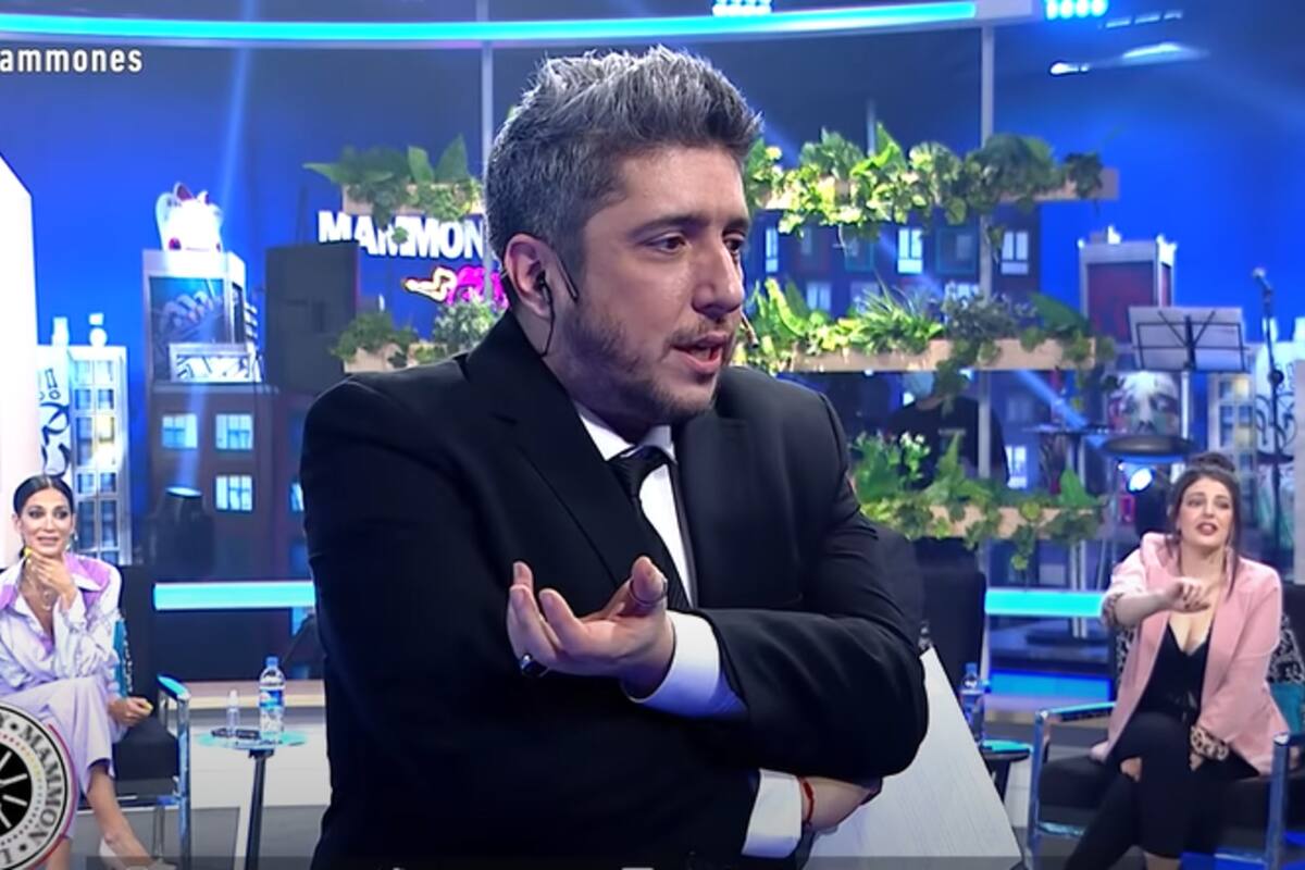 Jey Mammon se molestó con su producción por un dato erróneo durante la entrevista a Facundo Conte. Fuente: América