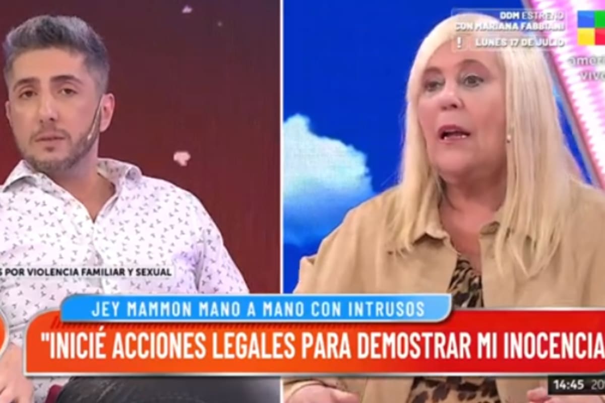 Jey Mammon y Laura Ubfal se cruzaron en Intrusos (Foto: Captura América TV)