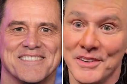 Las comparaciones que circularon en redes para demostrar las diferencias entre el Jim Carrey original y su supuesto imitador