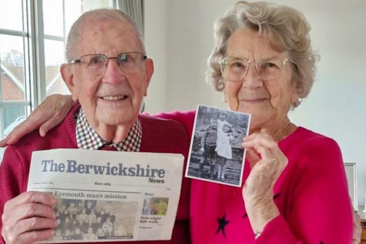 Jim Dougal y Betty Davidson se reencontraron recientemente después de más de 85 años