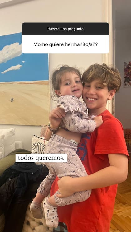 Jimena Barón aseguró que quiere un "hermanito" para Momo